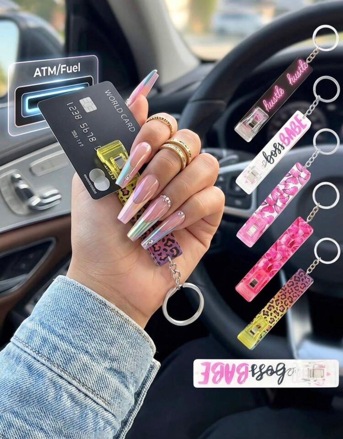 Nail Baddie Card Grabber