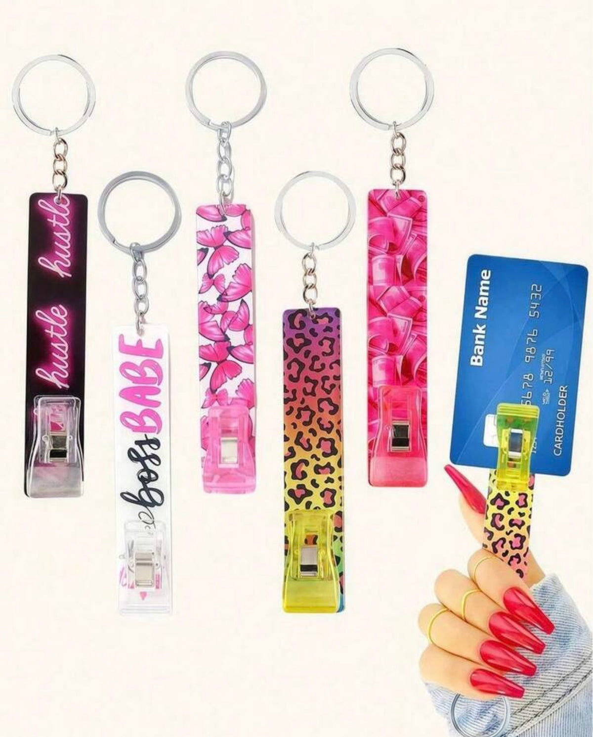 Nail Baddie Card Grabber