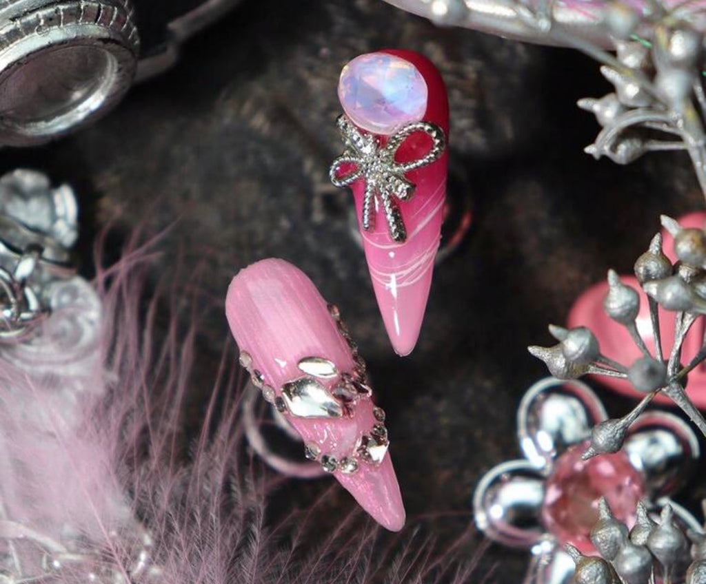 Pink Ice Princess Press-On Nails