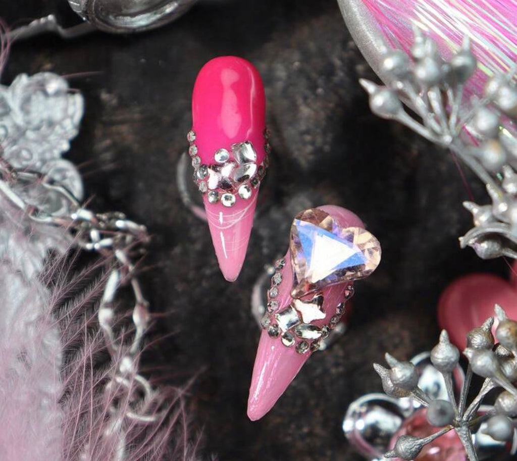 Pink Ice Princess Press-On Nails